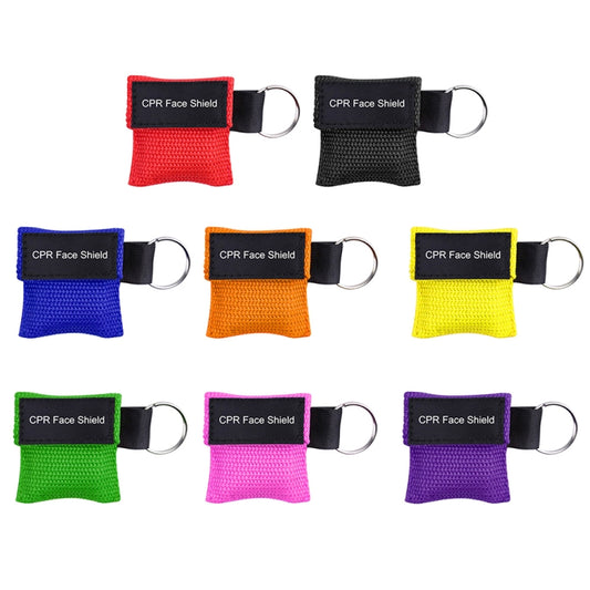 CPR Emergency Face Shield Mask Key Ring Breathing Mask(Purple) by buy2fix