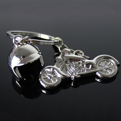 Classic 3D Simulation Model Of Motorcycle Motorcycle Helmet Charms Creation Alloy Key Chain Key Holder Car Key by buy2fix