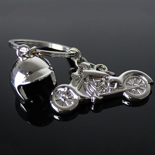 Classic 3D Simulation Model Of Motorcycle Motorcycle Helmet Charms Creation Alloy Key Chain Key Holder Car Key by buy2fix