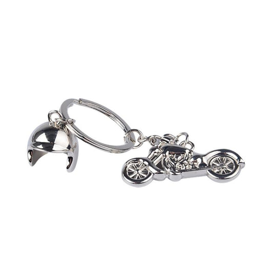 Classic 3D Simulation Model Of Motorcycle Motorcycle Helmet Charms Creation Alloy Key Chain Key Holder Car Key by buy2fix