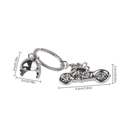 Classic 3D Simulation Model Of Motorcycle Motorcycle Helmet Charms Creation Alloy Key Chain Key Holder Car Key by buy2fix