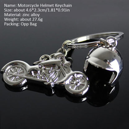 Classic 3D Simulation Model Of Motorcycle Motorcycle Helmet Charms Creation Alloy Key Chain Key Holder Car Key by buy2fix