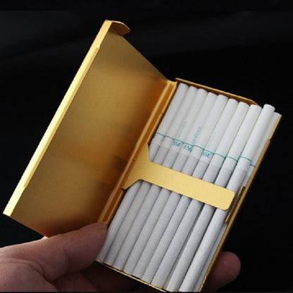 Ultra-thin Personality Creative Ladies Cigarette Case Metal Cigarette Case(Gold) - Home & Garden by buy2fix | Online Shopping UK | buy2fix