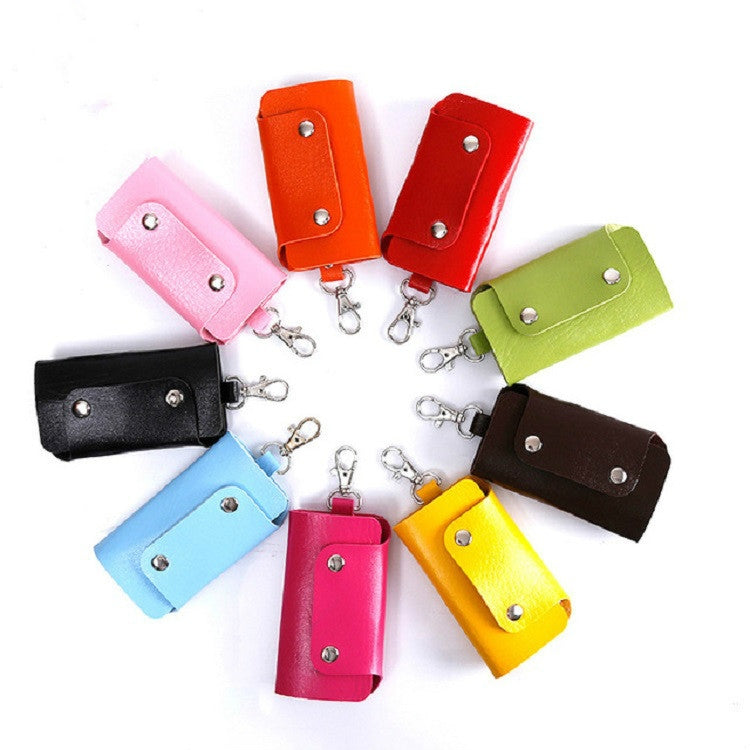 2 PCS Leather Car Key Cover Key Case(Orange) by buy2fix
