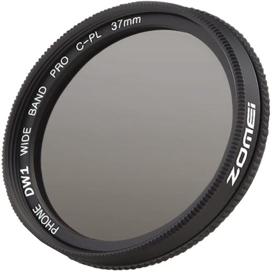 ZOMEI Camera Filter 37MM CPL Polarizer Mobile Phone External Lens(Black) by ZOMEI