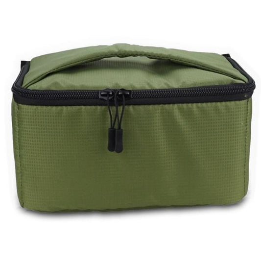 Water-resistant DSLR Padded insert Case Waterproof Zipper Removable Partition Camera Bags(Army Green) by buy2fix