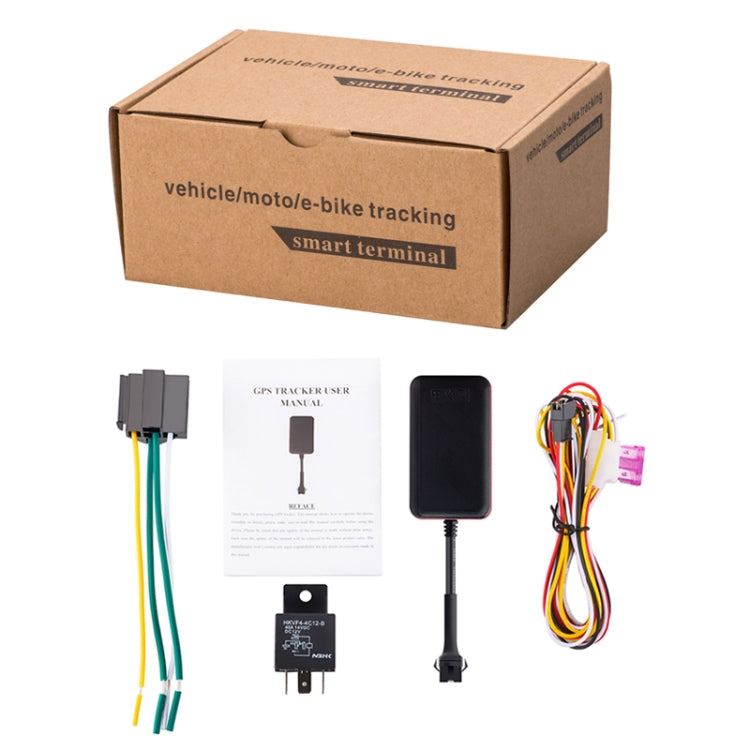 TK108 2G 4PIN Realtime Car Truck Vehicle Tracking GSM GPRS GPS Tracker, Support AGPS with Relay and Battery - Car Tracker by buy2fix | Online Shopping UK | buy2fix