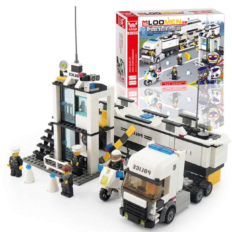 6727 511 PCS Brick Blocks City Police Station Command Vehicle Building Bricks Plastic Blocks Toys, Age Range: 6 Years Old Above - DIY Developmental Toys by buy2fix | Online Shopping UK | buy2fix