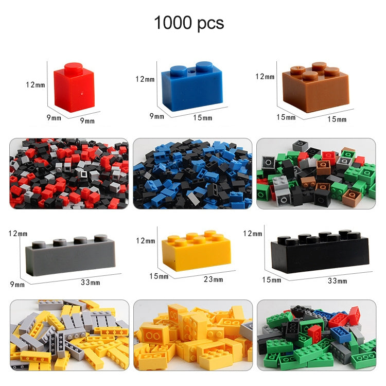 1000 in 1 Intelligent Toys DIY ABS Material Building Blocks, Random Color Delivery - Building Blocks by buy2fix | Online Shopping UK | buy2fix