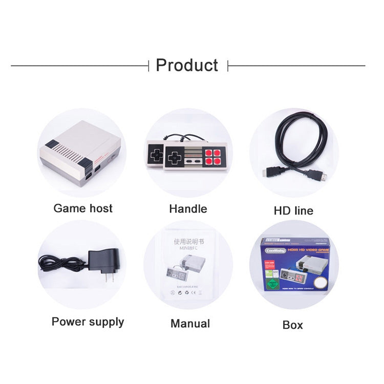 Retro Classic TV Mini HDMI HD Video Game Console, Built-in 600 Games - Pocket Console by buy2fix | Online Shopping UK | buy2fix