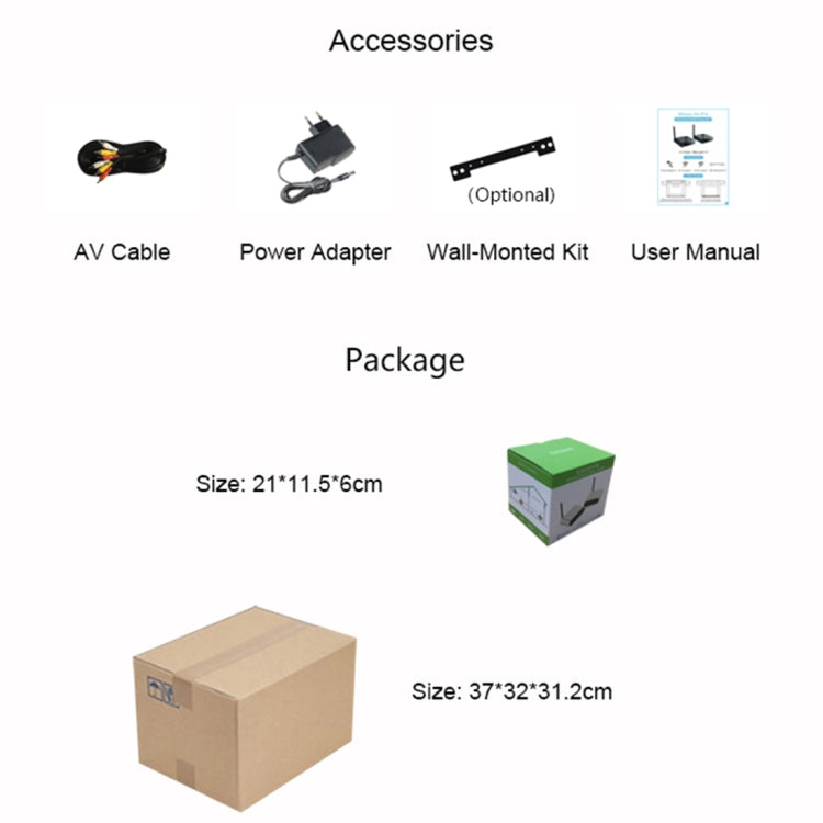 Measy AV220-2 2.4GHz Wireless Audio / Video Transmitter + 2 Receiver with IR Transmission Function, Transmission Distance: 200m - Consumer Electronics by Measy | Online Shopping UK | buy2fix