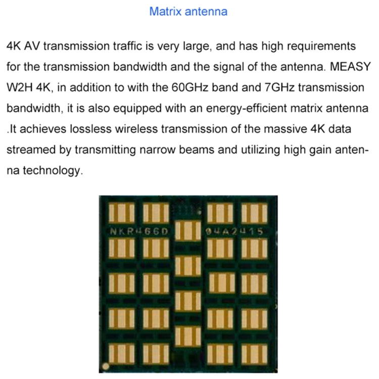 Measy W2H 60GHz 4K Ultra HD Wireless Transmission Kit, Transmission Distance: 30m, EU Plug - Consumer Electronics by Measy | Online Shopping UK | buy2fix