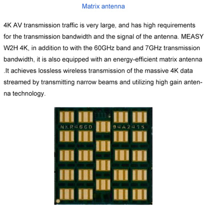 Measy W2H 60GHz 4K Ultra HD Wireless Transmission Kit, Transmission Distance: 30m, EU Plug - Consumer Electronics by Measy | Online Shopping UK | buy2fix