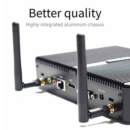 HYSTOU H2 Windows / Linux System Mini PC, Intel Core I3-7167U Dual Core Four Threads up to 2.80GHz, Support mSATA 3.0, 4GB RAM DDR4 + 256GB SSD (Black) - Computer & Networking by HYSTOU | Online Shopping UK | buy2fix