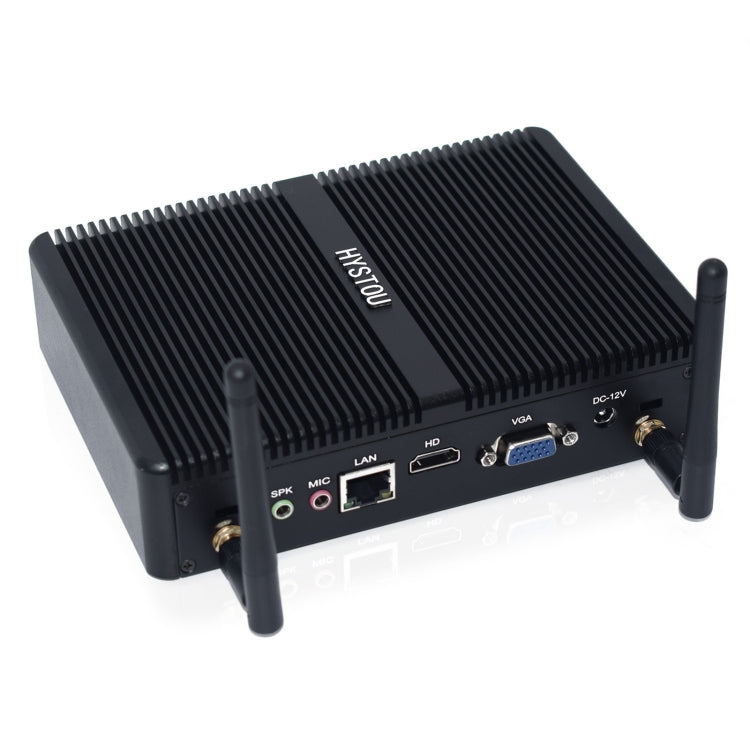 HYSTOU H2 Windows / Linux System Mini PC, Intel Core I3-7167U Dual Core Four Threads up to 2.80GHz, Support mSATA 3.0, 16GB RAM DDR4 + 256GB SSD 500GB HDD (Black) - Computer & Networking by HYSTOU | Online Shopping UK | buy2fix