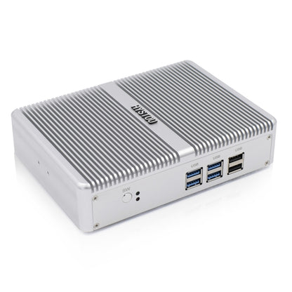 HYSTOU H2 Windows / Linux System Mini PC, Intel Core I5-7267U Dual Core Four Threads up to 3.50GHz, Support mSATA 3.0, 8GB RAM DDR3 + 256GB SSD (White) - Computer & Networking by buy2fix | Online Shopping UK | buy2fix