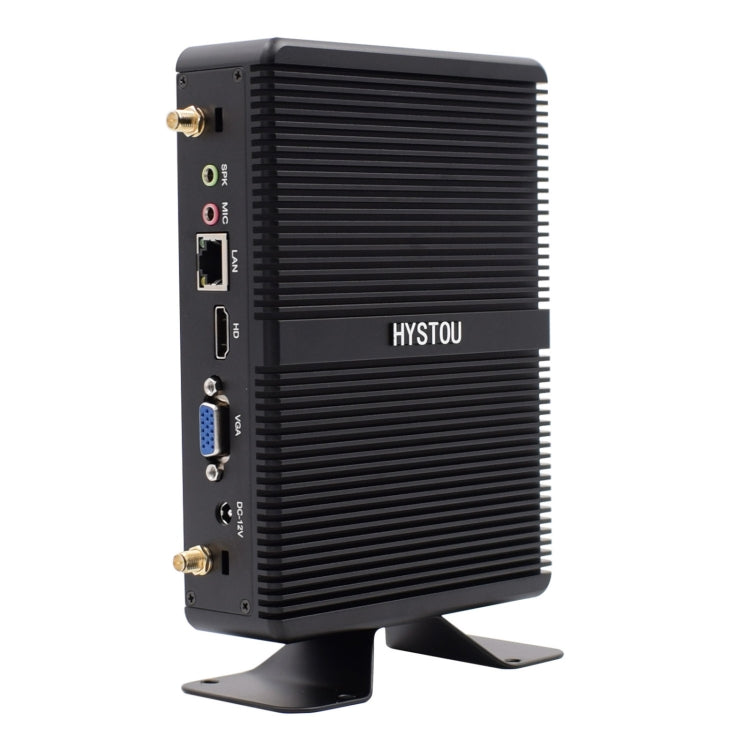 HYSTOU H2 Windows / Linux System Mini PC, Intel Core I5-7267U Dual Core Four Threads up to 3.50GHz, Support mSATA 3.0, 8GB RAM DDR3 + 256GB SSD 500GB HDD (Black) - Computer & Networking by HYSTOU | Online Shopping UK | buy2fix