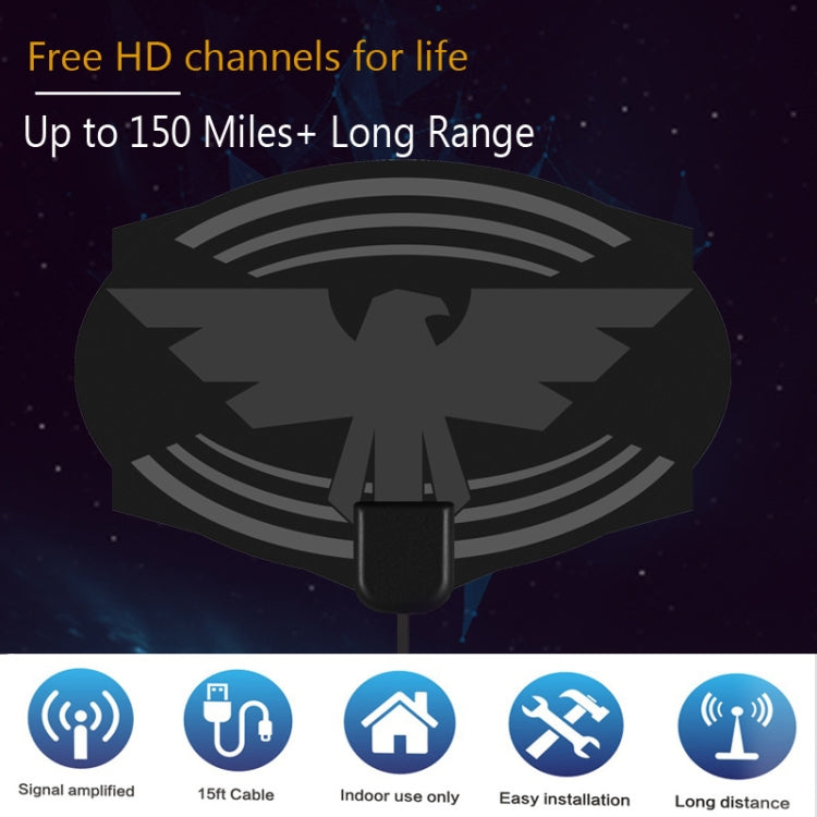 MYC-HDTV049 25dB 4K HDTV Antenna, Reception Range: 150 Miles - Consumer Electronics by buy2fix | Online Shopping UK | buy2fix