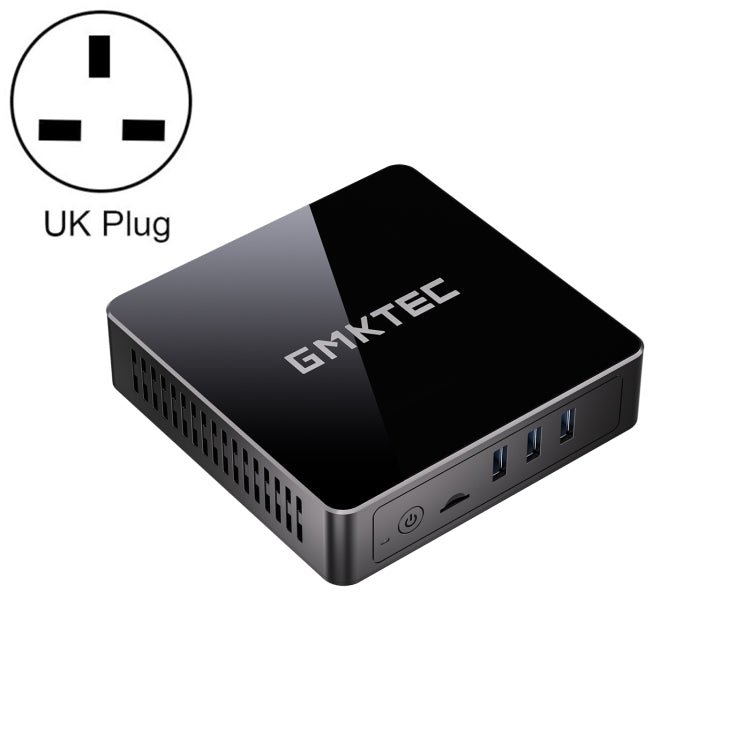 GMK KB3 Windows 11 / Linux System Mini PC, Intel Gemini Lake Refresh Processor J4125 Quad Core up to 2.7GHz, 8GB + 256GB, Support WiFi & Bluetooth, UK Plug - Windows Mini PCs by GMKtec | Online Shopping UK | buy2fix