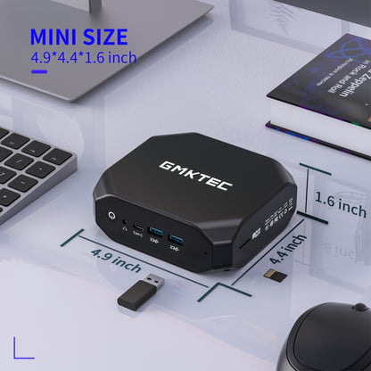 GMK KB4 Windows 11 / Linux System Mini PC, AMD Ryzen 7 3750H Quad Core up to 4.0GHz, 16GB + 512GB, Support WiFi & Bluetooth,EU Plug - Windows Mini PCs by GMKtec | Online Shopping UK | buy2fix