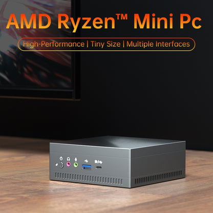 MN37 Barebone Mini PC, AMD Ryzen 7 3750H CPU, No RAM+Hard Disk, Support 3 Screens Output(Silver Grey) - Barebone Mini PCs by buy2fix | Online Shopping UK | buy2fix