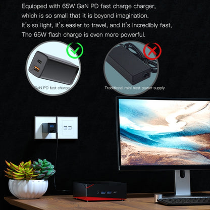 MN45 Barebone Mini PC, AMD Ryzen 5 4500U CPU, No RAM+Hard Disk, Support 3 Screens Output(Black) - Barebone Mini PCs by buy2fix | Online Shopping UK | buy2fix