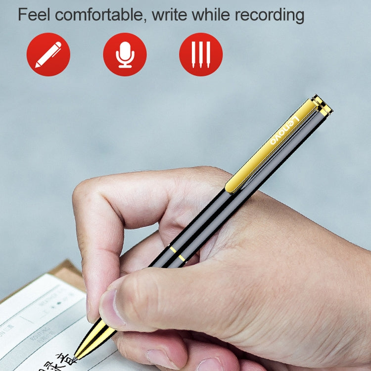 Original Lenovo B628 32GB Intelligent Voice Control Noise Reduction Pen Shape Recording Pen by Lenovo