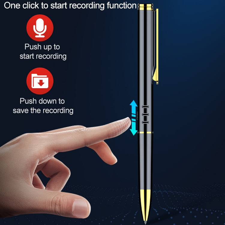 Original Lenovo B628 32GB Intelligent Voice Control Noise Reduction Pen Shape Recording Pen by Lenovo