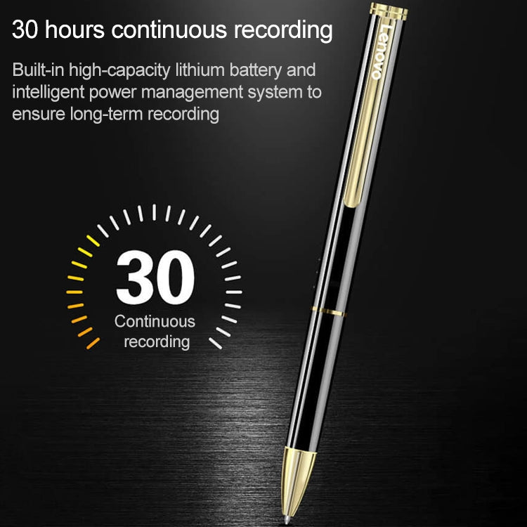 Original Lenovo B628 32GB Intelligent Voice Control Noise Reduction Pen Shape Recording Pen by Lenovo