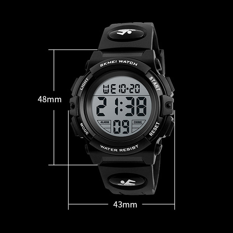 SKMEI 1258 Multifunctional Outdoor Sports Noctilucent Waterproof Wrist Watch, Size: S(Black) - Sport Watches by SKMEI | Online Shopping UK | buy2fix