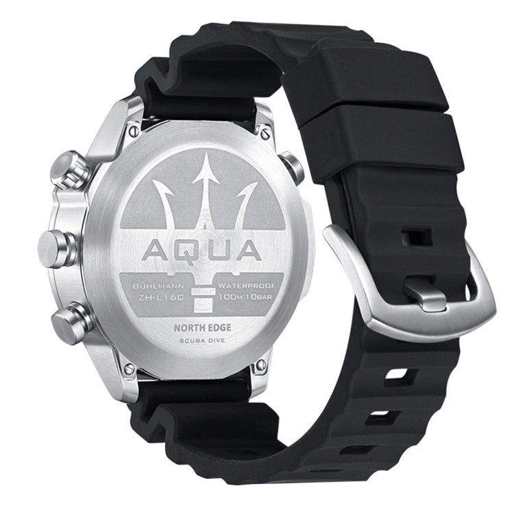 NORTH EDGE AQUA 100m Waterproof Scuba Diver Smart Watch, Support Luminous Display & Compass Mode - Sport Watches by NORTH EDGE | Online Shopping UK | buy2fix