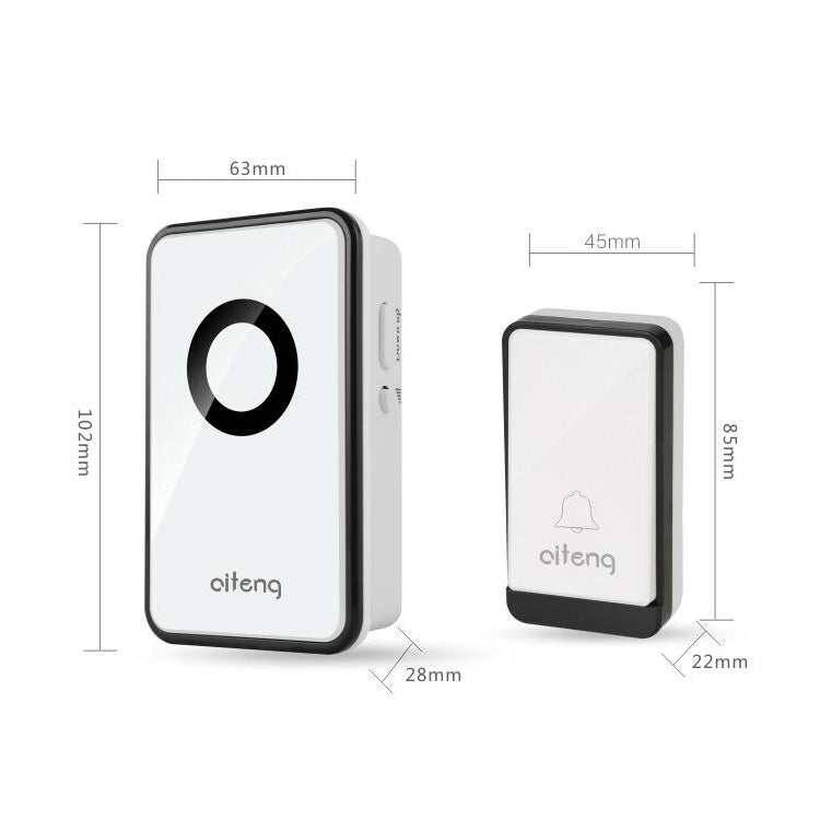 AITENG V018J Wireless Batteryless WIFI Doorbell, EU Plug - Security by AITENG | Online Shopping UK | buy2fix