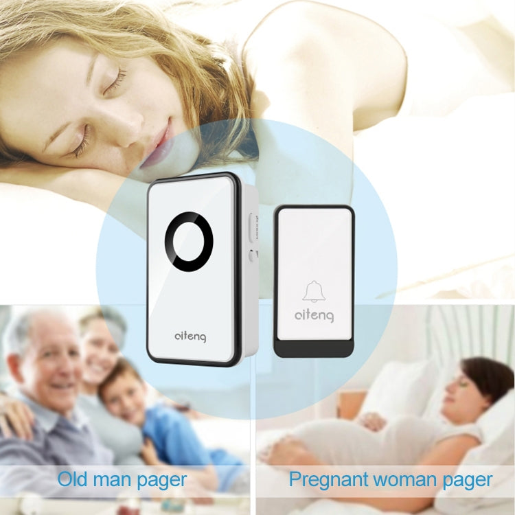 AITENG V018J Wireless Batteryless WIFI Doorbell, EU Plug - Security by AITENG | Online Shopping UK | buy2fix