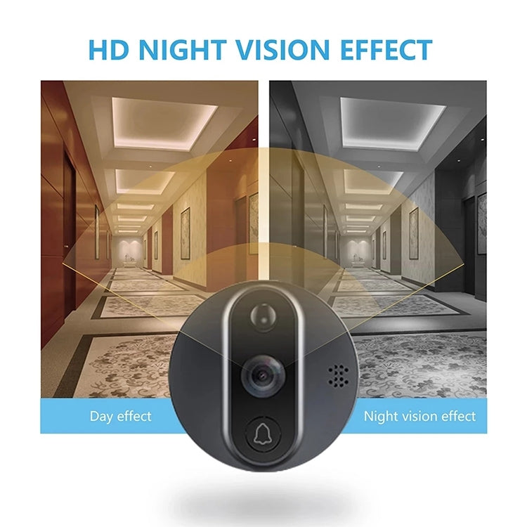 R9 4.3 inch WiFi Smart Video Visual Electronic Peephole Doorbell (Black) - Security by buy2fix | Online Shopping UK | buy2fix