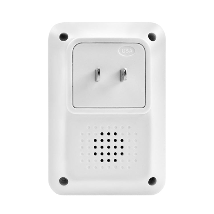 P7 110dB Wireless IP55 Waterproof Low Power Consumption WiFi Doorbell Receiver with Night Light , 53 Music Options, Receiver Distance: 300m (White) - Security by buy2fix | Online Shopping UK | buy2fix