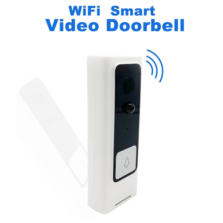 M200B WiFi Intelligent Square Button Video Doorbell, Support Infrared Motion Detection & Adaptive Rate & Two-way Intercom & Remote / PIR Wakeup(White) - Security by buy2fix | Online Shopping UK | buy2fix