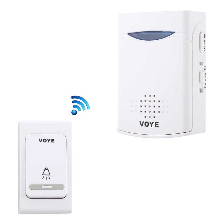 VOYE V006B Home Music Remote Control Wireless Doorbell with 38 Polyphony Sounds (White) - Security by VOYE | Online Shopping UK | buy2fix