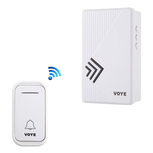 VOYE V022F Home Music Remote Control Wireless Doorbell with 38 Polyphony Sounds (White) - Security by VOYE | Online Shopping UK | buy2fix