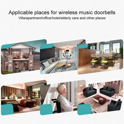 VOYE V022A Home Music Remote Control Wireless Doorbell with 38 Polyphony Sounds (White) - Security by VOYE | Online Shopping UK | buy2fix