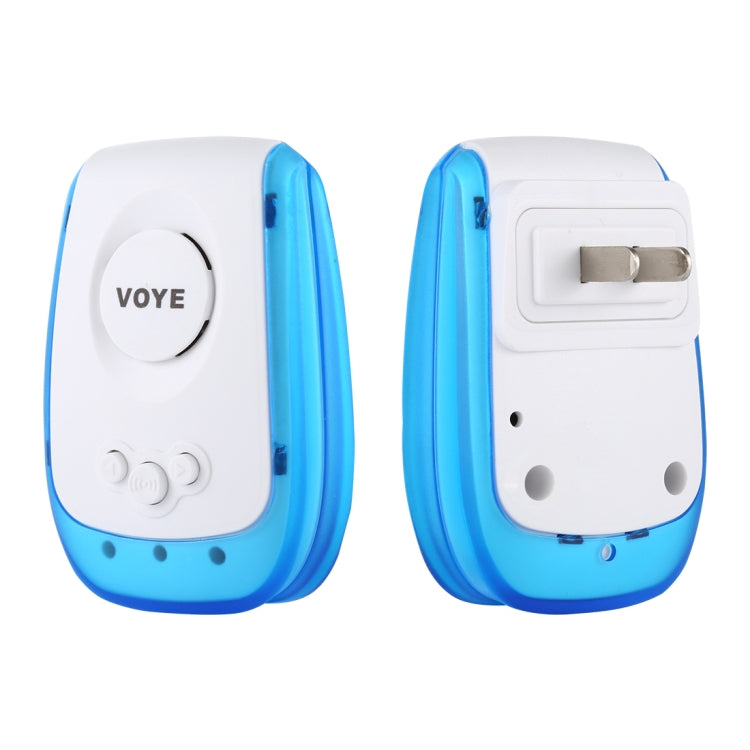 VOYE V009A Home Music Remote Control Wireless Doorbell with 38 Polyphony Sounds, US Plug (White) - Security by VOYE | Online Shopping UK | buy2fix