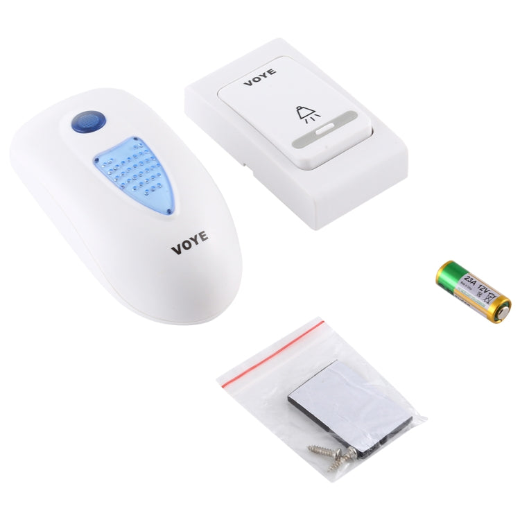 VOYE V003B Home Music Remote Control Wireless Doorbell with 38 Polyphony Sounds, US Plug (White) - Security by VOYE | Online Shopping UK | buy2fix