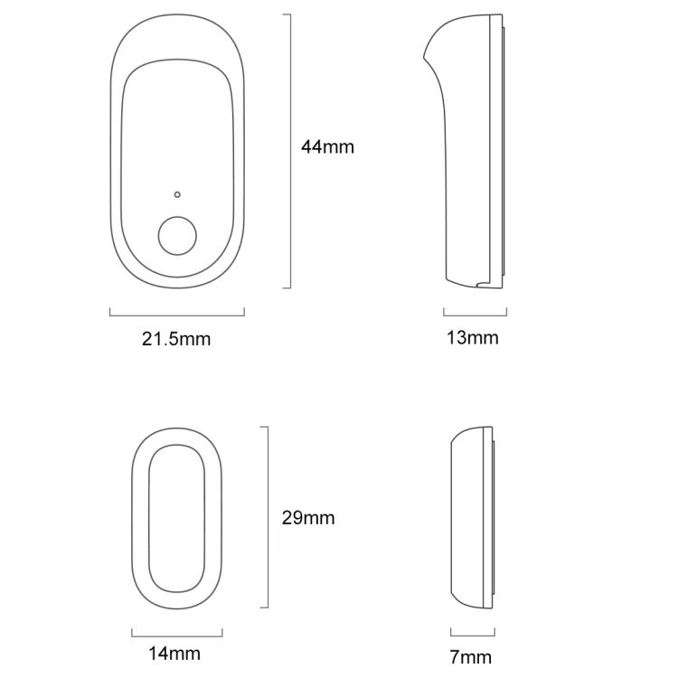 Original Xiaomi Youpin qingping Door and Window Opening and Closing Sensor, Need to be used with CA1001(White) - Security by Xiaomi | Online Shopping UK | buy2fix