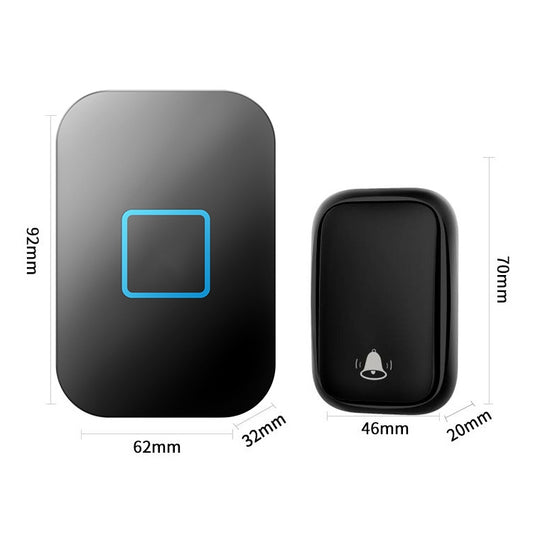 CACAZI FA88 Self-Powered Smart Home Wireless Doorbell, US Plug(Black) by CACAZI