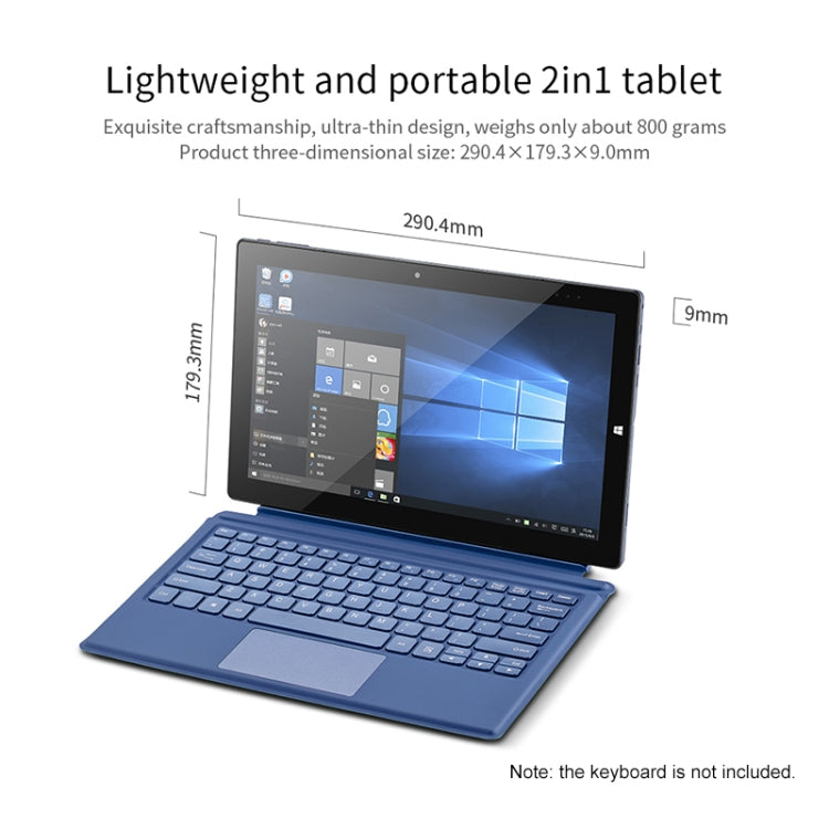 PiPO W11 2 in 1 Tablet PC, 11.6 inch, 8GB+128GB, Windows 10 System, Intel Gemini Lake N4120 Quad Core Up to 2.6GHz, with Stylus Pen Not Included Keyboard, Support Dual Band WiFi & Bluetooth & Micro SD Card - PiPO by PiPo | Online Shopping UK | buy2fix