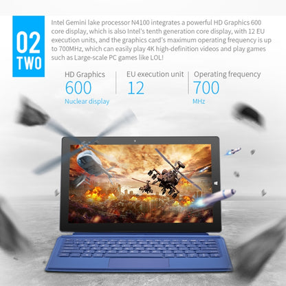 PiPO W11 2 in 1 Tablet PC, 11.6 inch, 8GB+128GB+512GB SSD, Windows 10, Intel Gemini Lake N4120 Quad Core Up to 2.6GHz, with Stylus Pen Not Included Keyboard, Support Dual Band WiFi & Bluetooth & Micro SD Card - PiPO by PiPo | Online Shopping UK | buy2fix