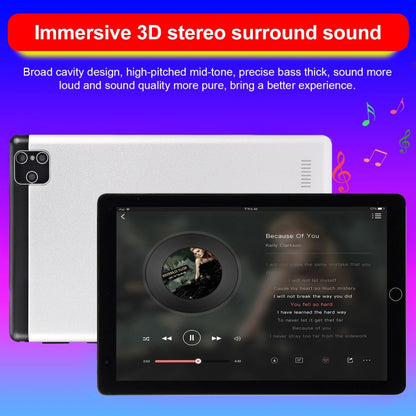 BDF P8 3G Phone Call Tablet PC, 8 inch, 2GB+32GB, Android 9.0, MTK8321 Octa Core Cortex-A7, Support Dual SIM & Bluetooth & WiFi & GPS, EU Plug(Silver) - BDF by BDF | Online Shopping UK | buy2fix