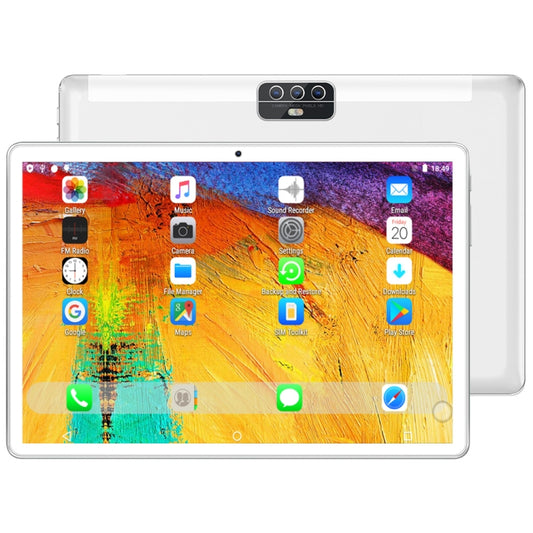 BDF H1 3G Phone Call Tablet PC, 10.1 inch, 2GB+32GB, Android 9.0, MTK8321 Octa Core Cortex-A7, Support Dual SIM & Bluetooth & WiFi & GPS, EU Plug(White) - BDF by BDF | Online Shopping UK | buy2fix