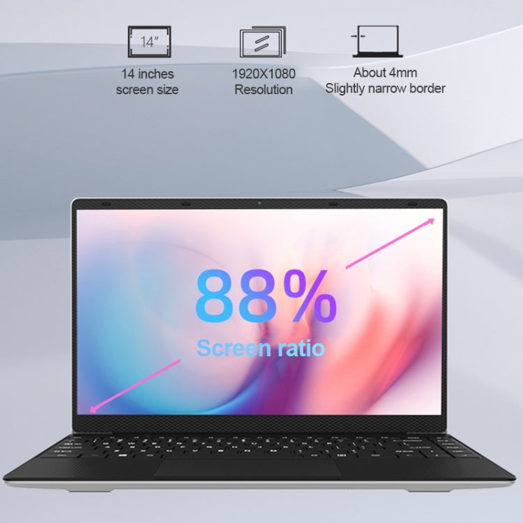 Jumper EZbook S5 Pro Laptop, 14.0 inch, 12GB+512GB, Windows 11 Intel Jasper Lake N5095 Quad Core, Support TF Card & Bluetooth & WiFi & HDMI - Jumper by jumper | Online Shopping UK | buy2fix