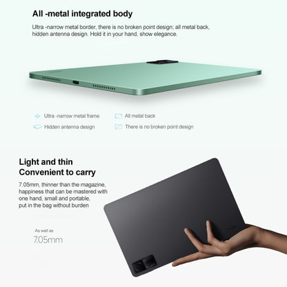Xiaomi Redmi Pad, 10.6 inch, 4GB+128GB, MIUI Pad 13 OS MediaTek Helio G99 Octa Core up to 2.2GHz, 8000mAh Battery, Support BT WiFi, Not Support Google Play(Green) by Xiaomi