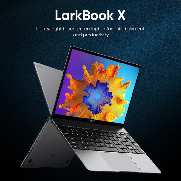 CHUWI LarkBook X Laptop, 14 inch, 8GB+256GB, Windows 10, Intel Celeron N5100 Quad Core 1.1GHz-2.8GHz, Support Dual Band WiFi / Bluetooth / TF Card Extension (Dark Gray) - CHUWI by CHUWI | Online Shopping UK | buy2fix